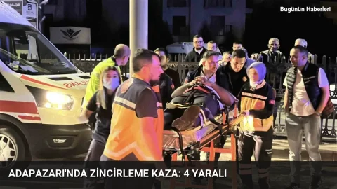 Adapazarı’nda zincirleme kaza: 4 yaralı