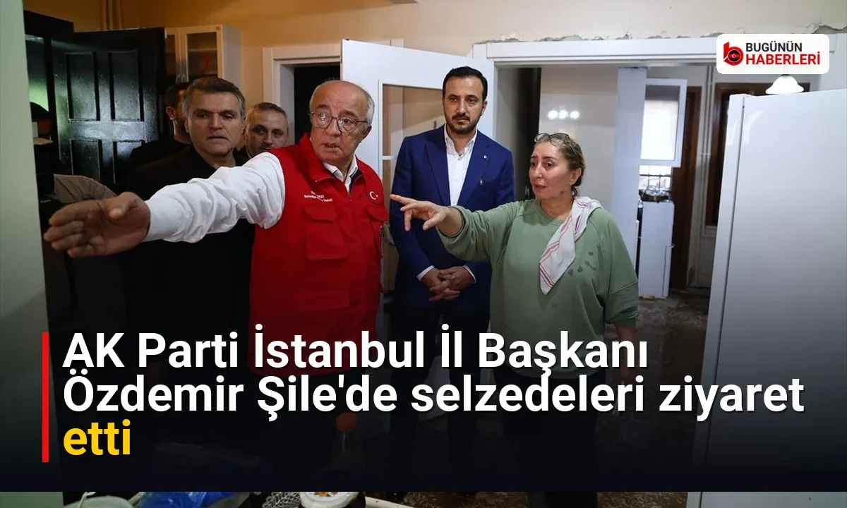 AK Parti İstanbul İl Başkanı Özdemir Şile’de selzedeleri ziyaret etti