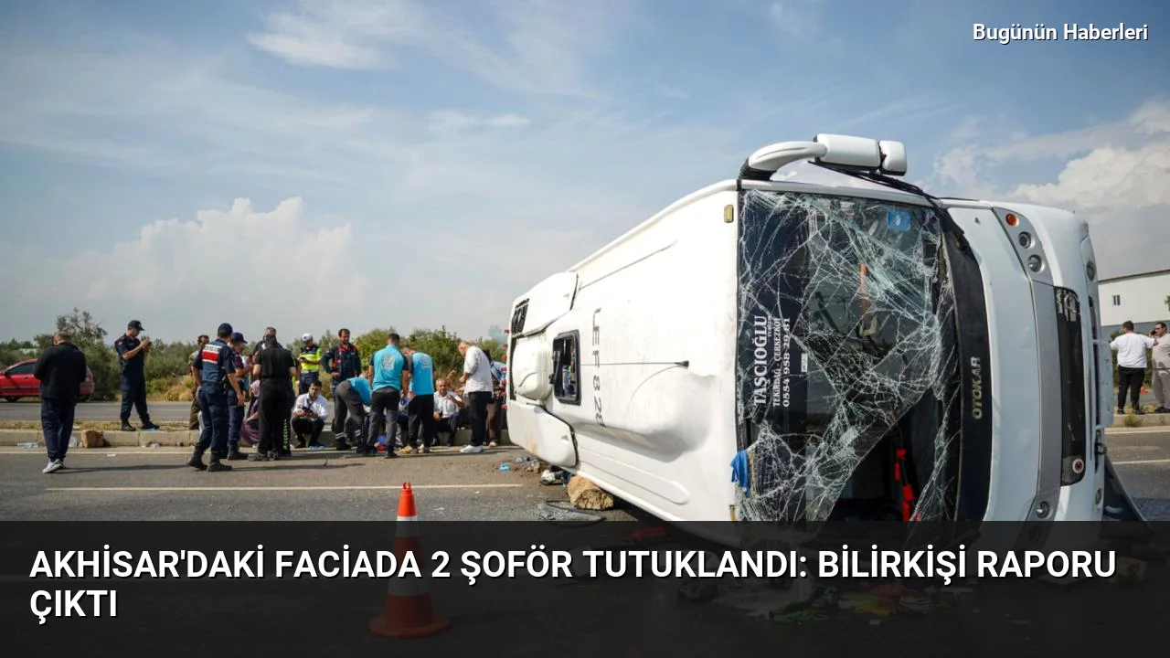 Akhisar’daki faciada 2 şoför tutuklandı: Bilirkişi raporu çıktı