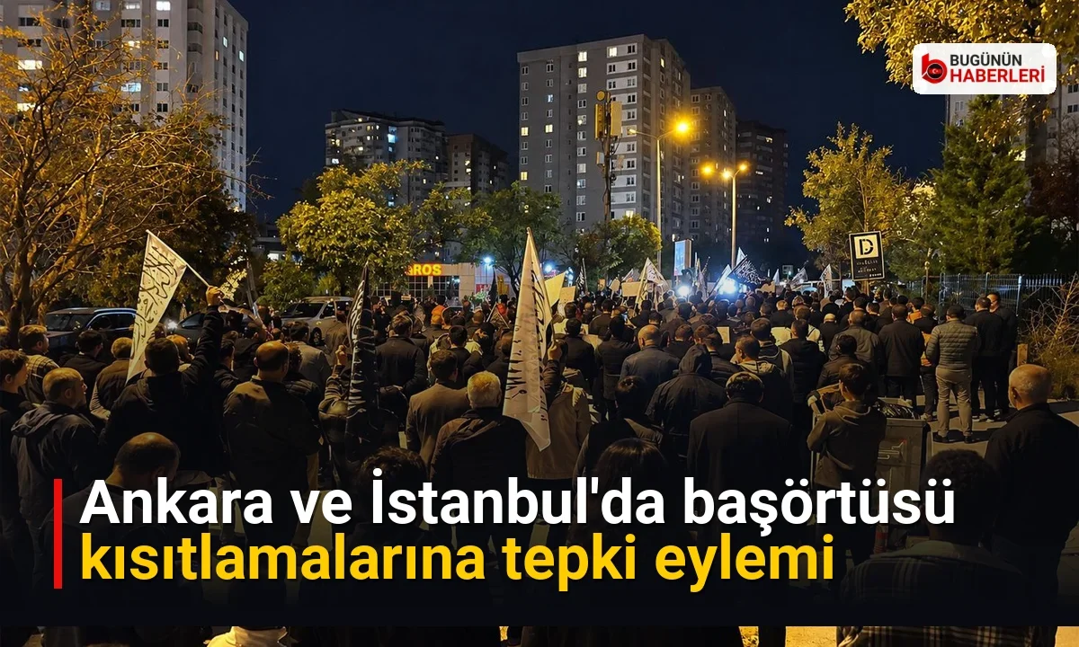 Ankara ve İstanbul’da başörtüsü kısıtlamalarına tepki eylemi