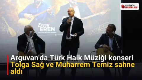 Arguvan’da Türk Halk Müziği konseri: Tolga Sağ ve Muharrem Temiz sahne aldı