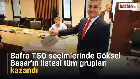 Bafra TSO seçimlerinde Göksel Başar’ın listesi tüm grupları kazandı