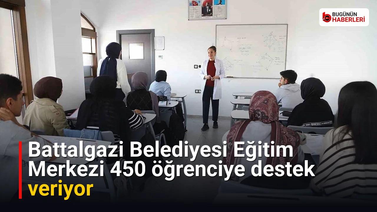 Battalgazi Belediyesi Eğitim Merkezi 450 öğrenciye destek veriyor