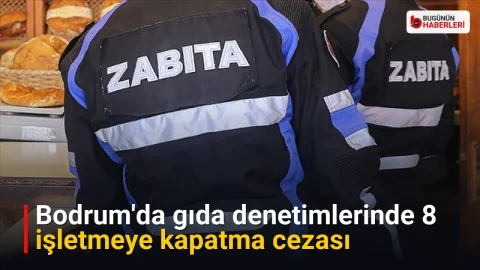 Bodrum’da gıda denetimlerinde 8 işletmeye kapatma cezası