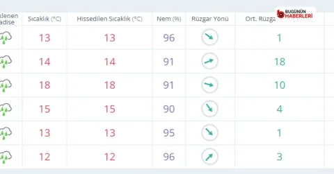 Bursa hava durumu: 5 günlük yağmur uyarısı verildi
