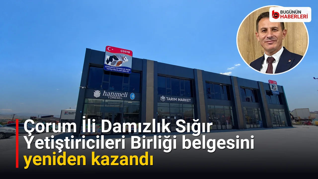 Çorum İli Damızlık Sığır Yetiştiricileri Birliği belgesini yeniden kazandı