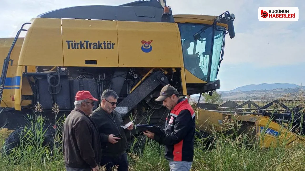 Çorum’da hasat mesaisi: Biçerdöver denetimleri sürüyor