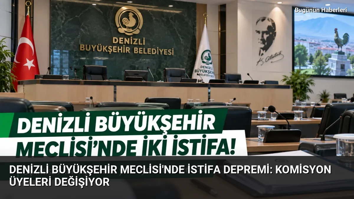 Denizli Büyükşehir Meclisi’nde istifa depremi: Komisyon üyeleri değişiyor
