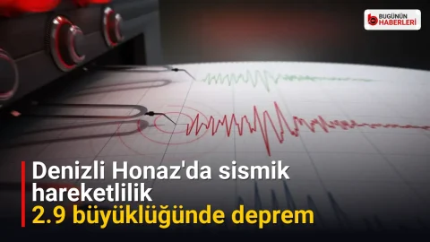 Denizli Honaz’da sismik hareketlilik: 2.9 büyüklüğünde deprem