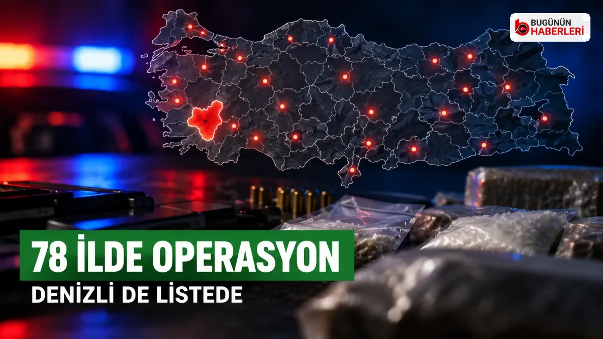 Denizli’nin de yer aldığı 78 ilde operasyon: 1.466 tutuklama