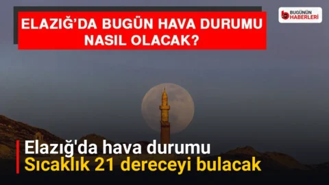 Elazığ’da hava durumu: Sıcaklık 21 dereceyi bulacak