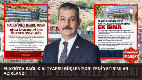 Elazığ’da sağlık altyapısı güçleniyor: Yeni yatırımlar açıklandı