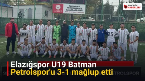 Elazığspor U19 Batman Petrolspor’u 3-1 mağlup etti