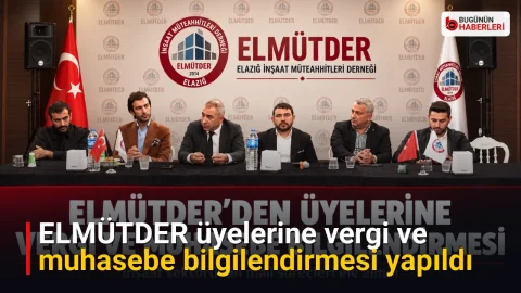 ELMÜTDER üyelerine vergi ve muhasebe bilgilendirmesi yapıldı