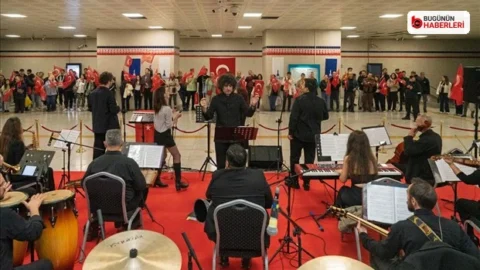 Fahrettin Altay istasyonunda konser: İzmir Metrosu’nda kutlama