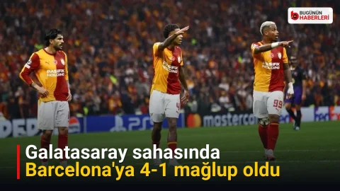 Galatasaray sahasında Barcelona’ya 4-1 mağlup oldu