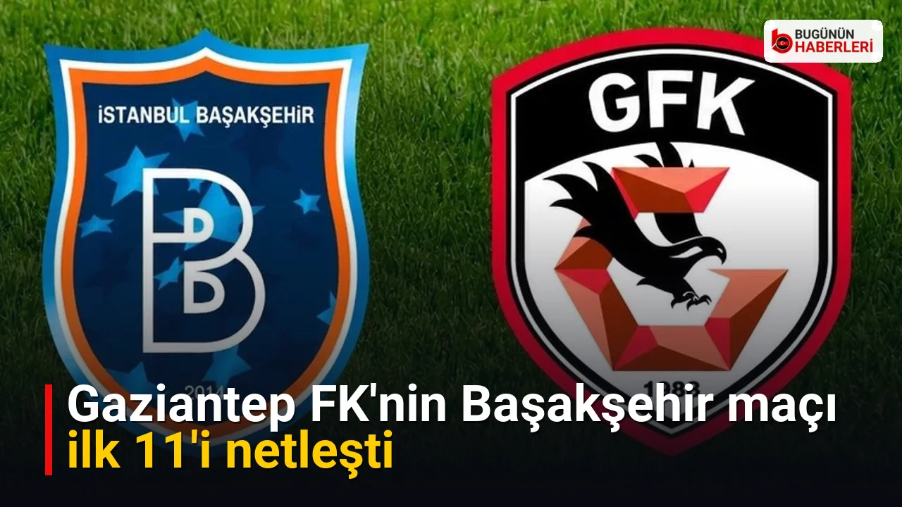 Gaziantep FK’nin Başakşehir maçı ilk 11’i netleşti