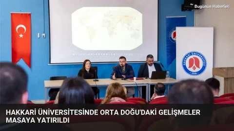 Hakkari Üniversitesinde Orta Doğu’daki gelişmeler masaya yatırıldı