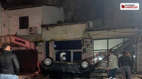 İncesu’da kayalıklardan düşen otomobilin sürücüsü yaralandı