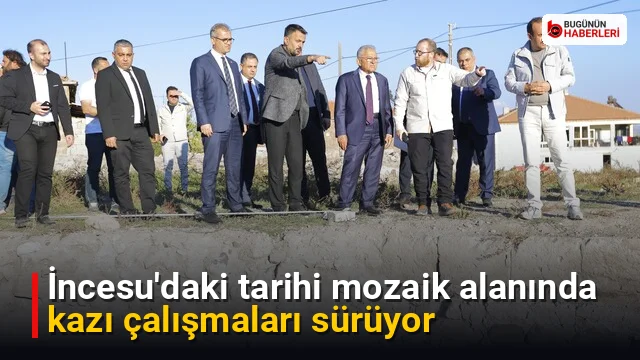 İncesu’daki tarihi mozaik alanında kazı çalışmaları sürüyor