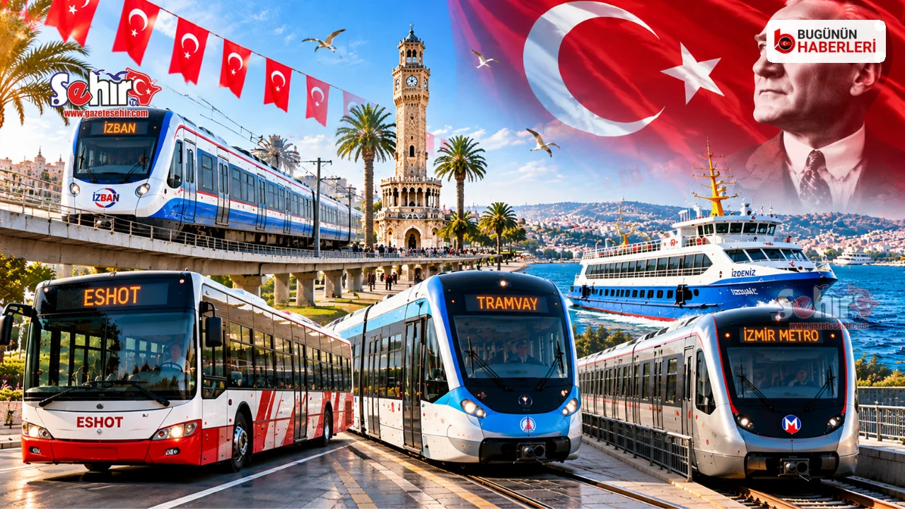 İzmir’de 29 Ekim ulaşım tarifesi: İZBAN ücretsiz olacak