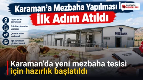 Karaman’da yeni mezbaha tesisi için hazırlık başlatıldı
