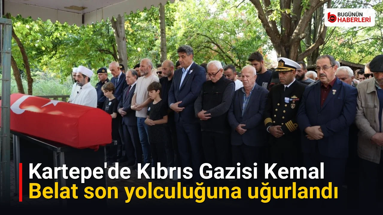 Kartepe’de Kıbrıs Gazisi Kemal Belat son yolculuğuna uğurlandı