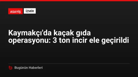 Kaymakçı’da kaçak gıda operasyonu: 3 ton incir ele geçirildi