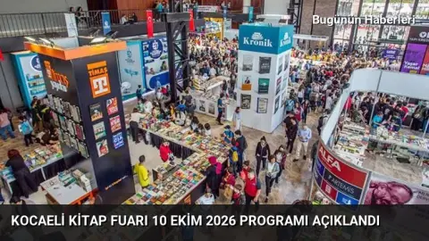 Kocaeli Kitap Fuarı 10 Ekim 2026 programı açıklandı