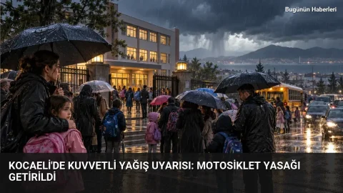 Kocaeli’de kuvvetli yağış uyarısı: Motosiklet yasağı getirildi