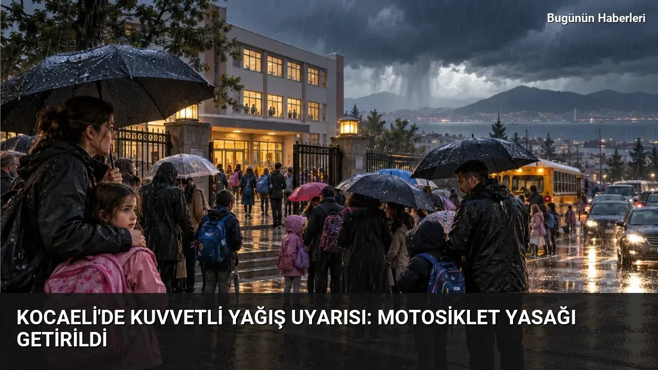 Kocaeli’de kuvvetli yağış uyarısı: Motosiklet yasağı getirildi