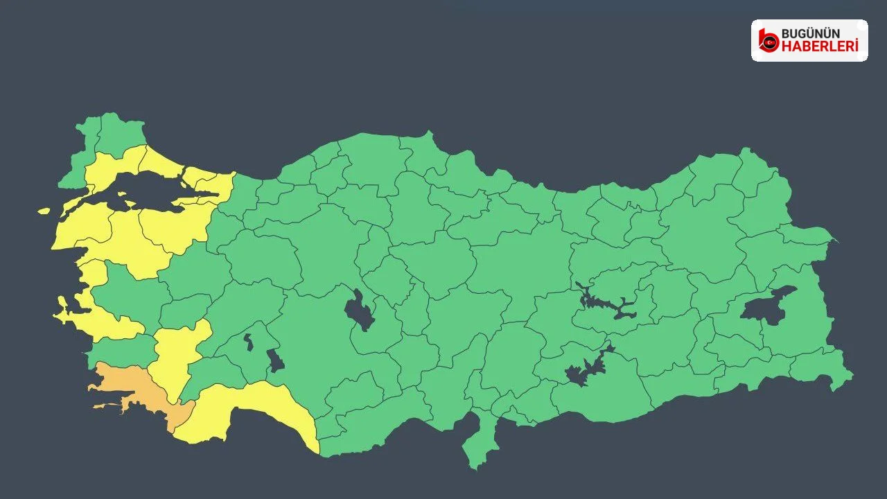 Kocaeli’de kuvvetli yağış uyarısı: Sarı kod verildi