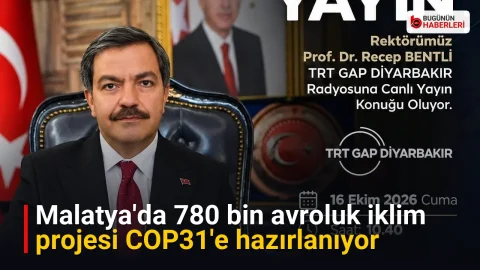 Malatya’da 780 bin avroluk iklim projesi COP31’e hazırlanıyor