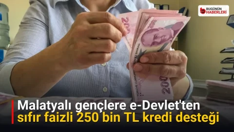 Malatyalı gençlere e-Devlet’ten sıfır faizli 250 bin TL kredi desteği