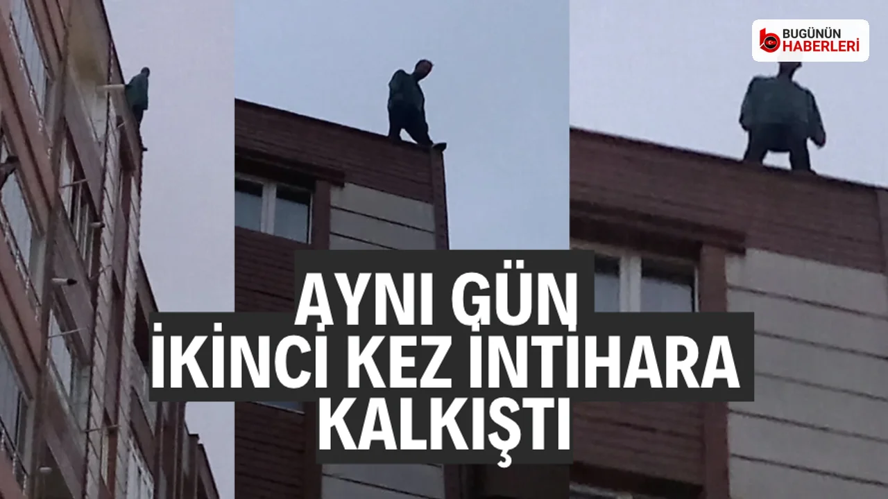 Manisa’da intihar girişimi: Aynı gün ikinci kez çatıya çıktı