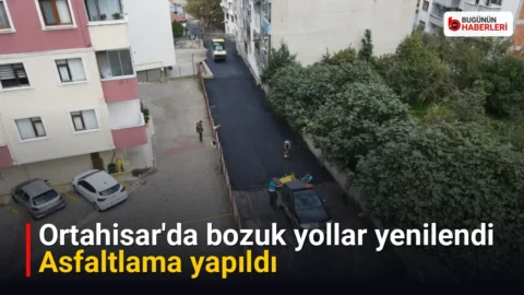 Ortahisar’da bozuk yollar yenilendi: Asfaltlama yapıldı