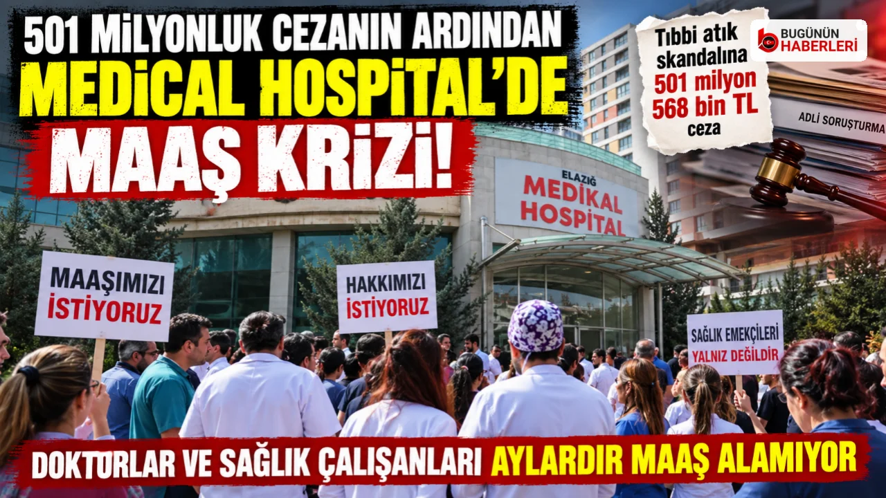 Özel Medikal Hospital’de maaş krizi: 501 milyon cezanın ardından protesto