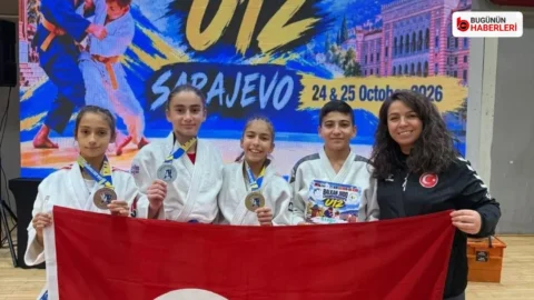 Salihli’de judo sevinci: Beren Ayaz Balkan şampiyonu oldu