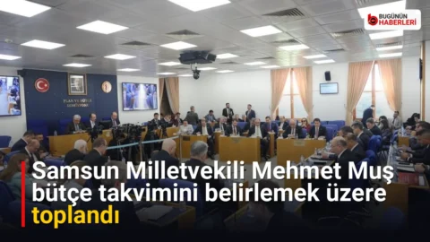 Samsun Milletvekili Mehmet Muş bütçe takvimini belirlemek üzere toplandı