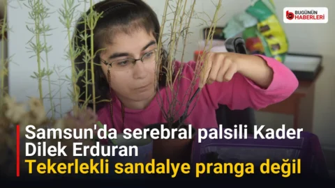 Samsun’da serebral palsili Kader Dilek Erduran: Tekerlekli sandalye pranga değil