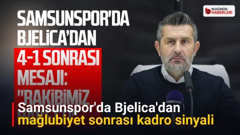 Samsunspor’da Bjelica’dan mağlubiyet sonrası kadro sinyali