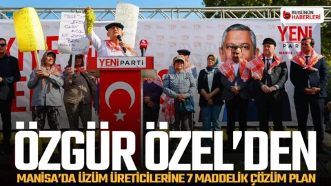 Sarıgöl’de üzüm üreticileriyle bir araya gelen Özgür Özel’den 7 maddelik çözüm planı