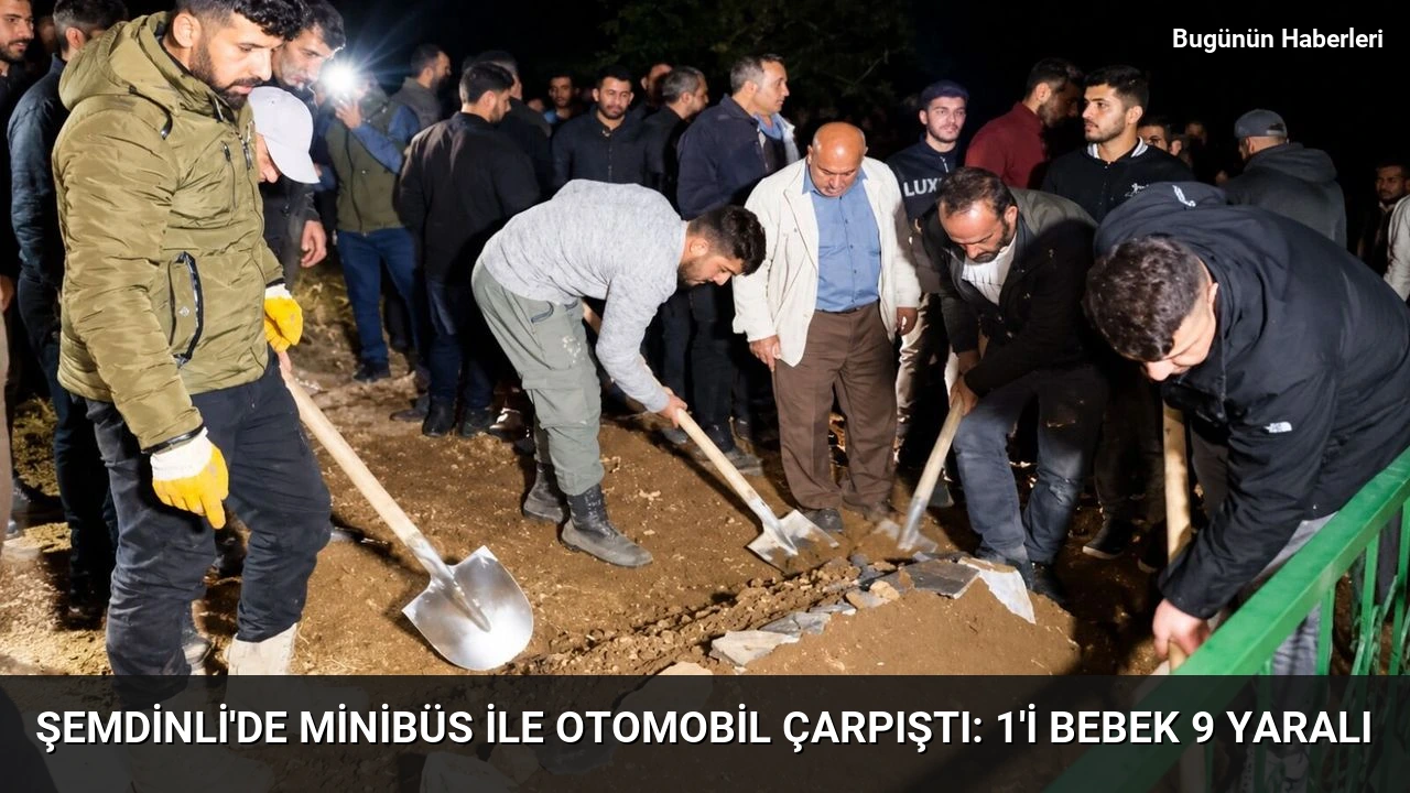 Şemdinli’de minibüs ile otomobil çarpıştı: 1’i bebek 9 yaralı