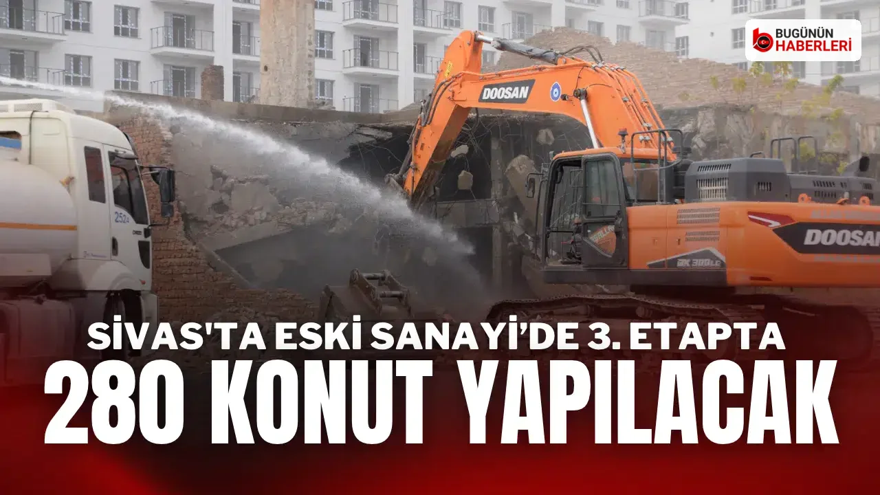 Sivas’ta Eski Sanayi üçüncü etabı: 280 konut inşa edilecek
