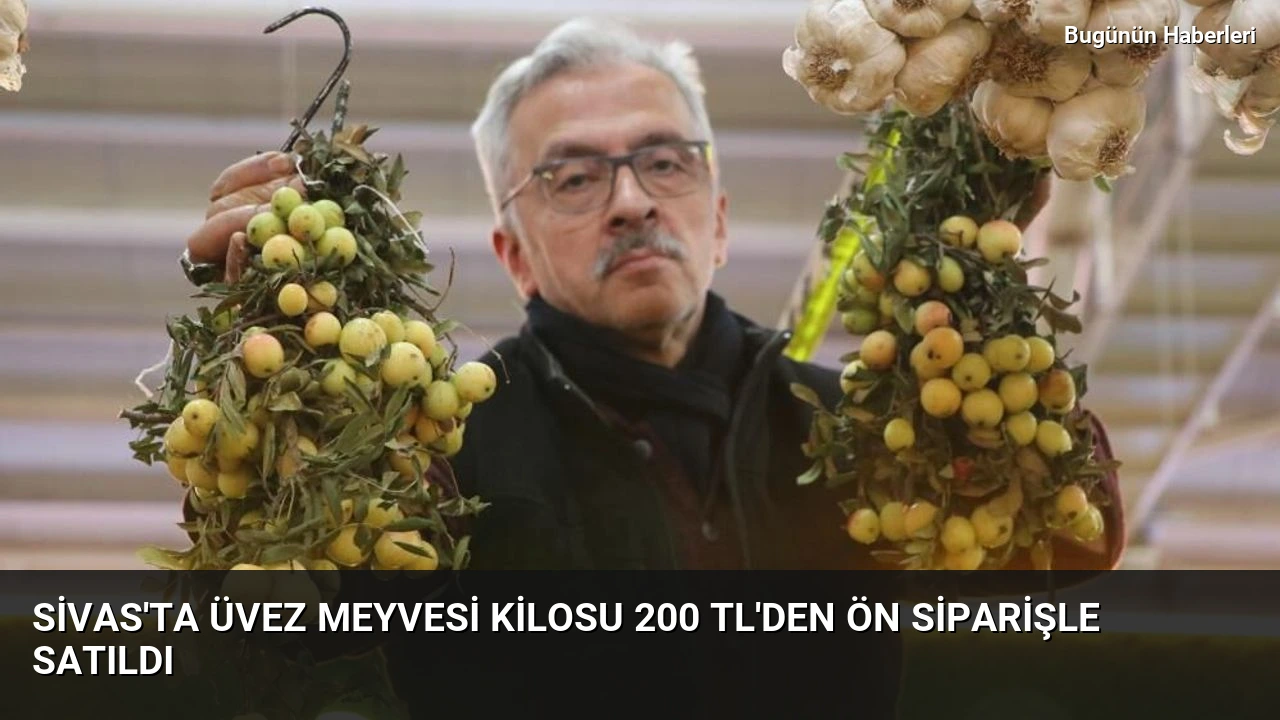 Sivas’ta üvez meyvesi kilosu 200 TL’den ön siparişle satıldı