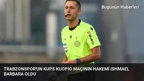Trabzonspor’un KuPS Kuopio maçının hakemi Ishmael Barbara oldu
