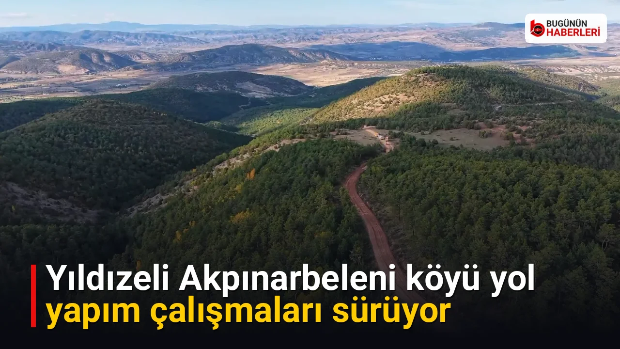 Yıldızeli Akpınarbeleni köyü yol yapım çalışmaları sürüyor