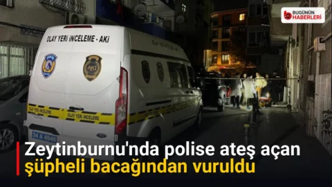 Zeytinburnu’nda polise ateş açan şüpheli bacağından vuruldu